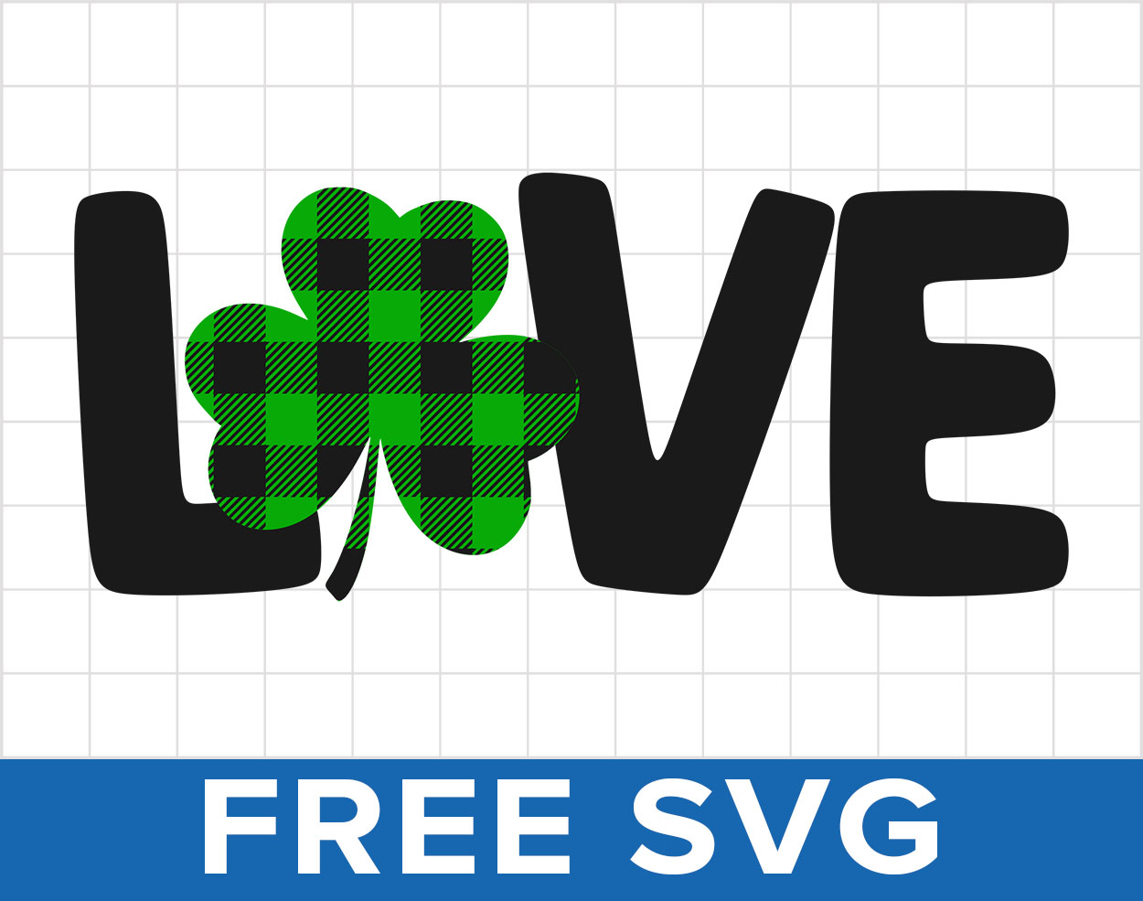 Love Shamrock St Patrick S Day Svg Silhouette Cut File FreeSvgCut Org