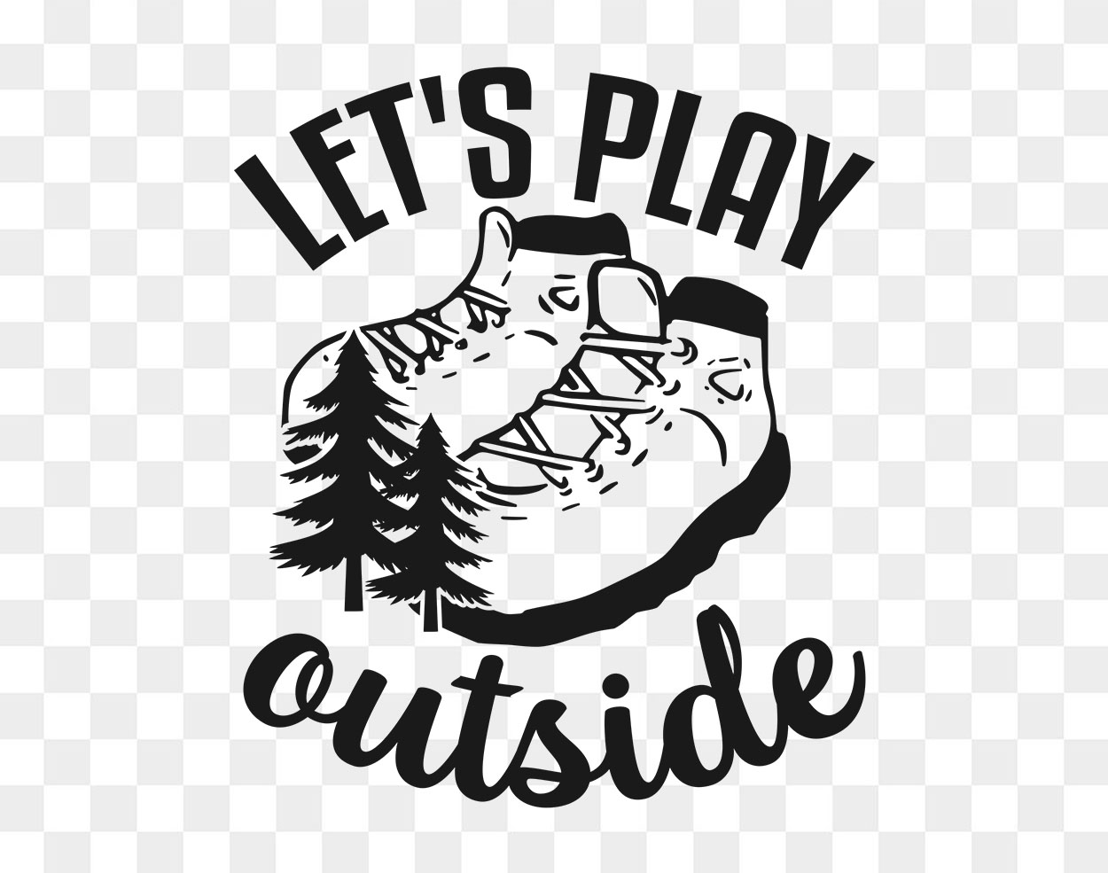 Lets Play Outside Svg