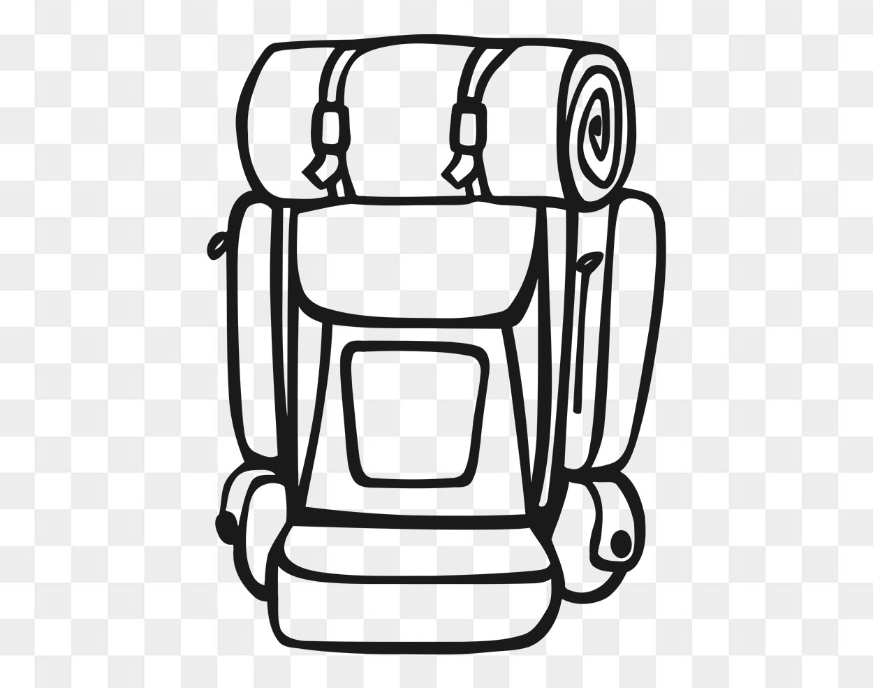 Travel Backpack Vector Svg