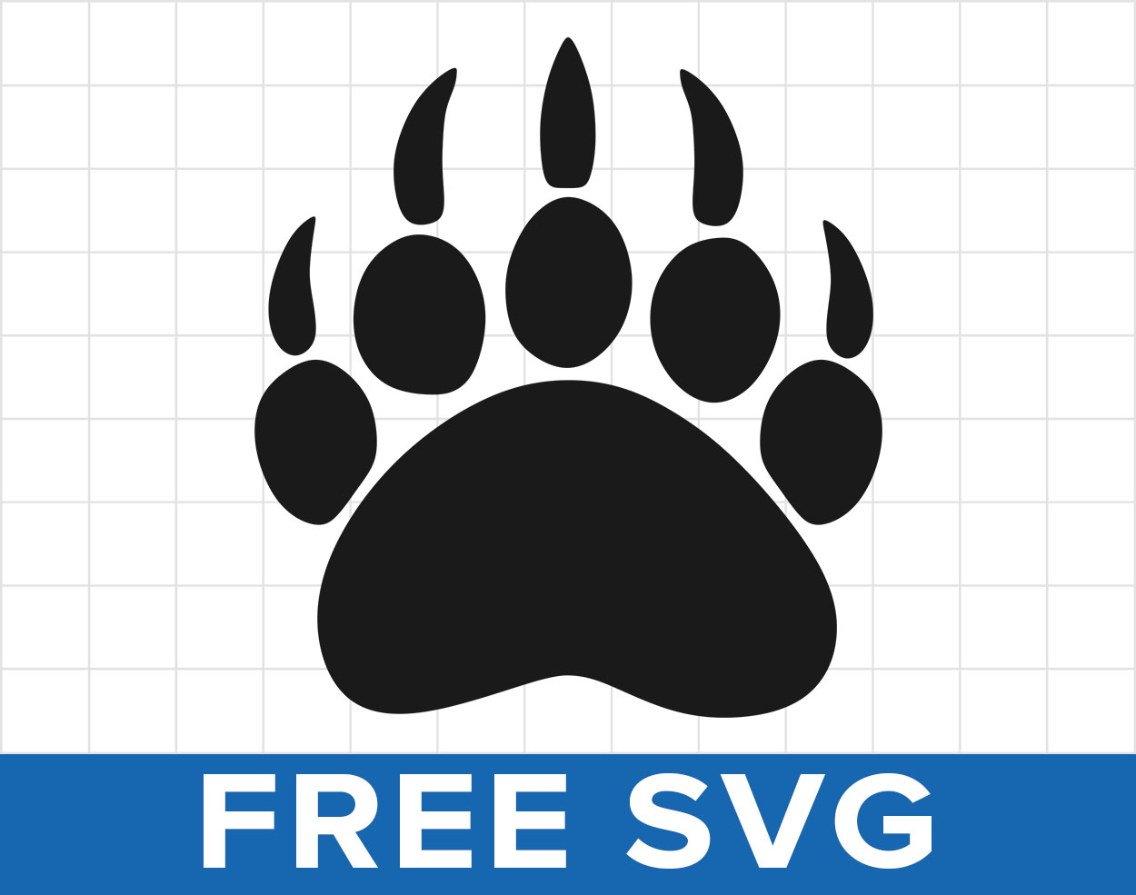Free Bear Paw Svg