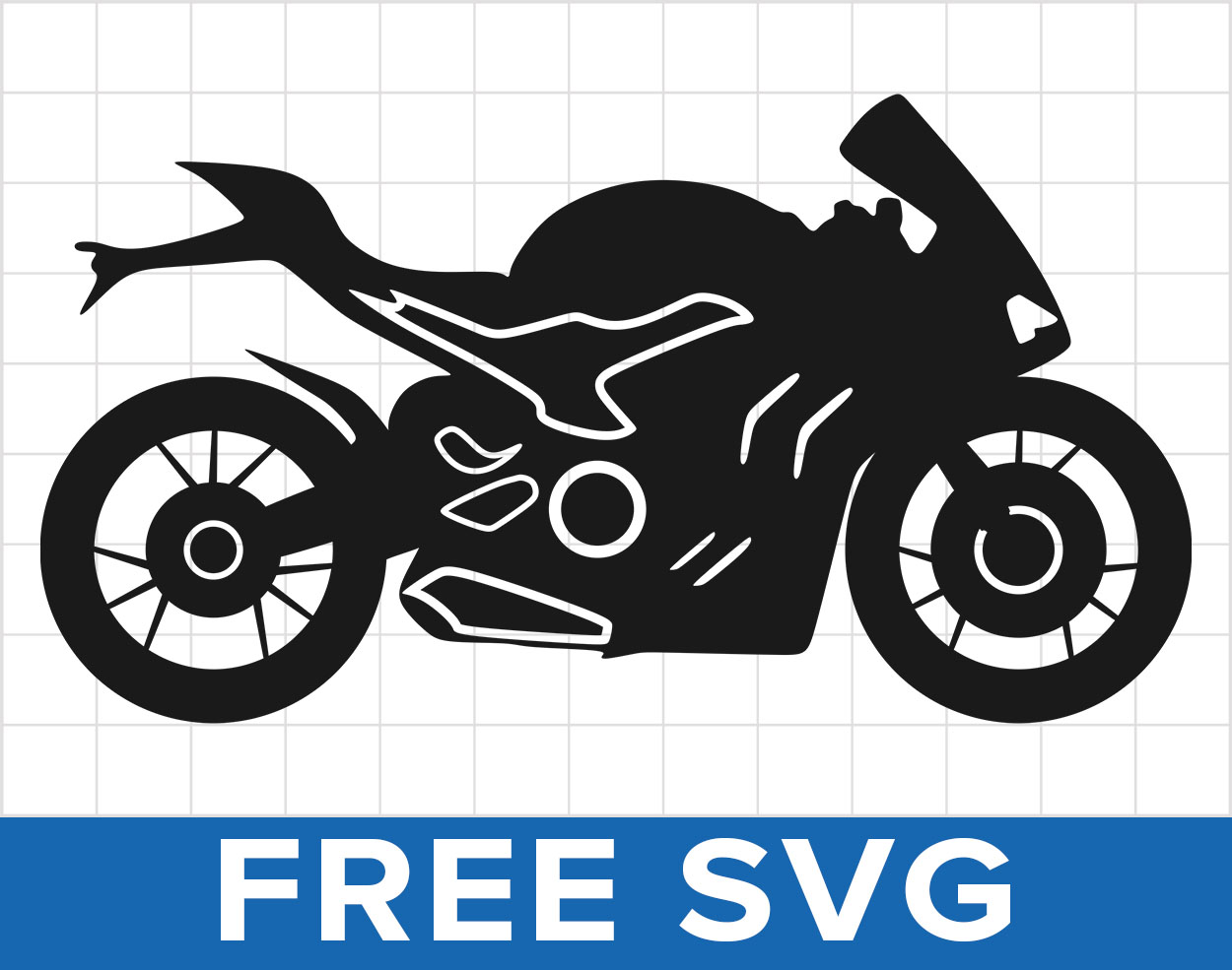 Free Motorcycle Superbike Svg Cut Files Vector