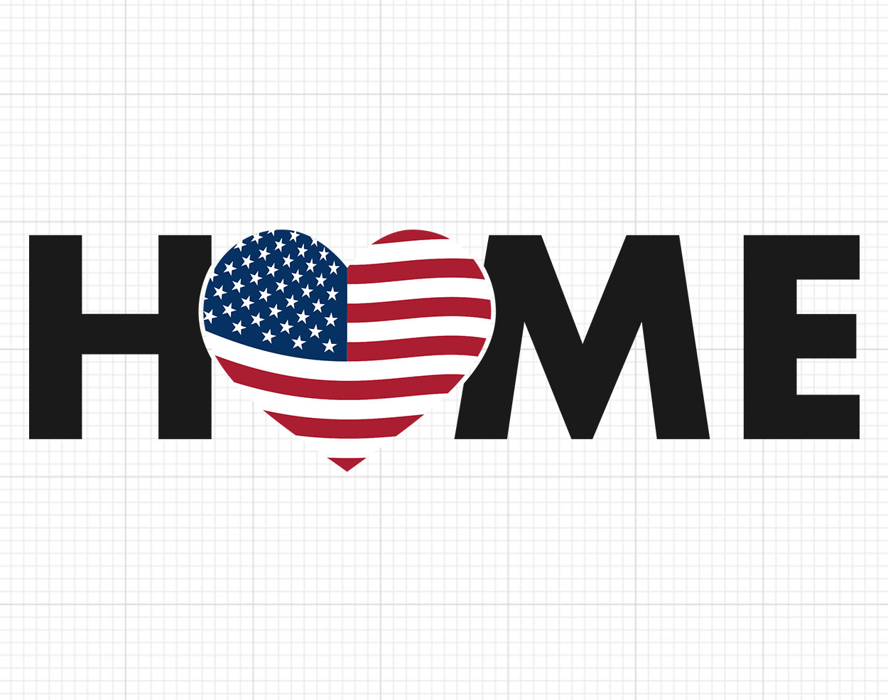 Home USA Flag Svg