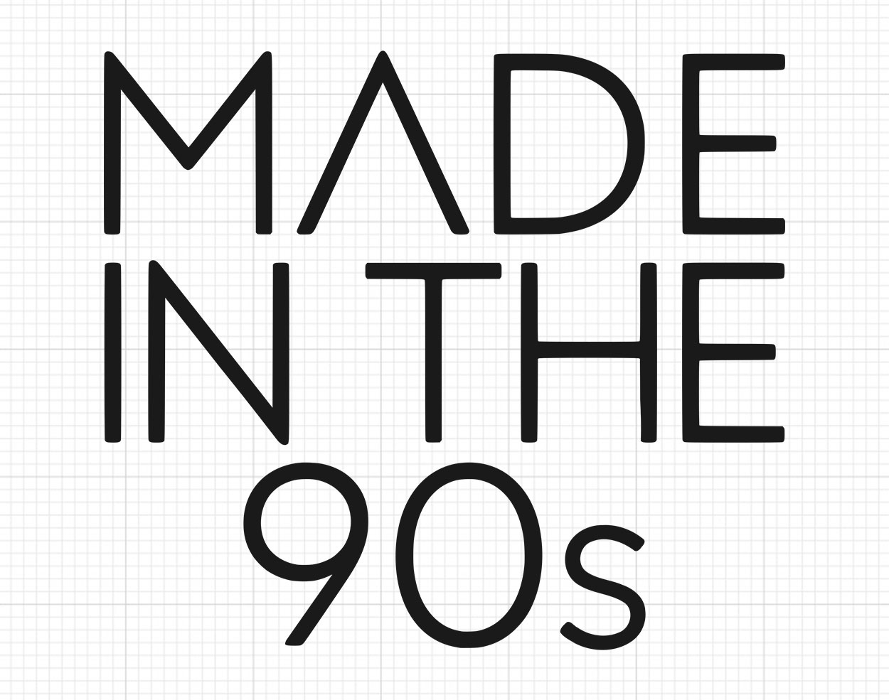 Made In The 90s Svg