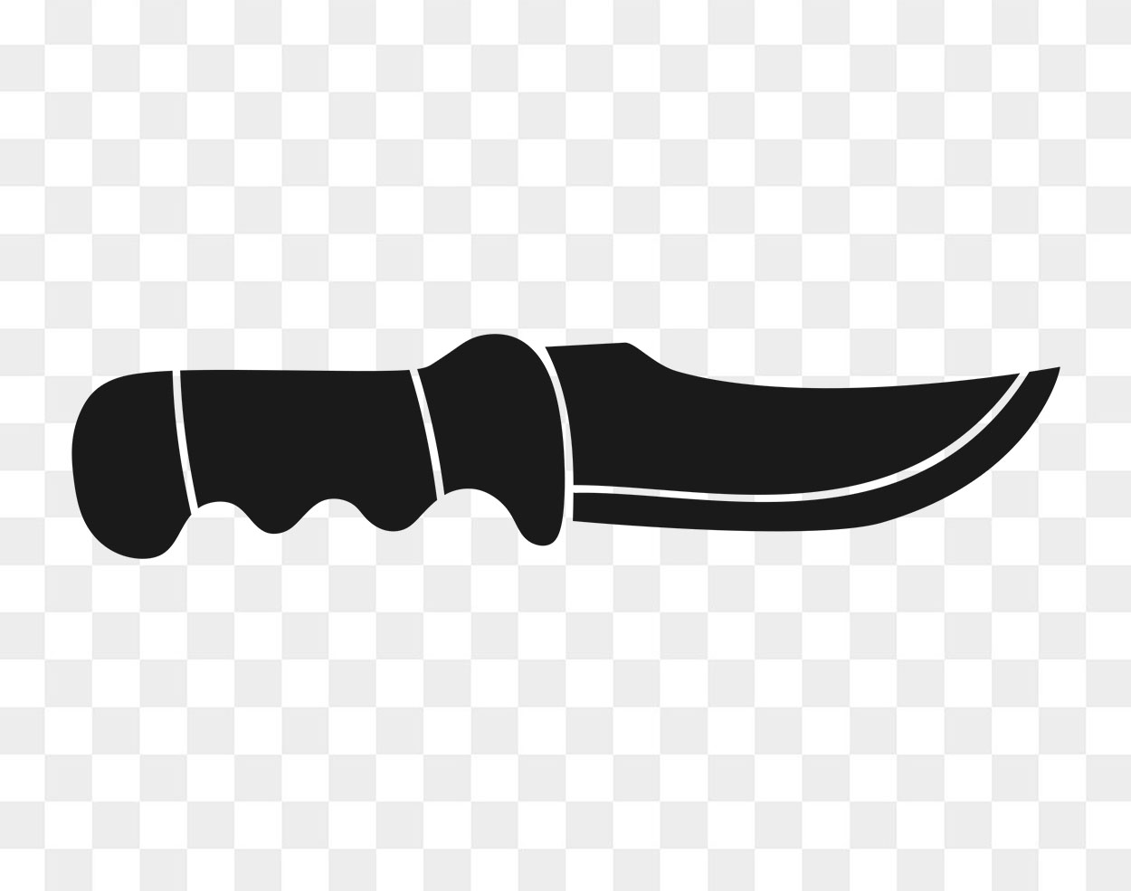 Survival Knife Silhouette Vector Svg