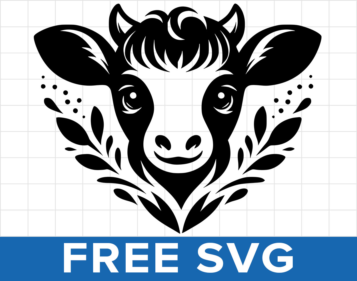 Baby Cow Hearts Svg