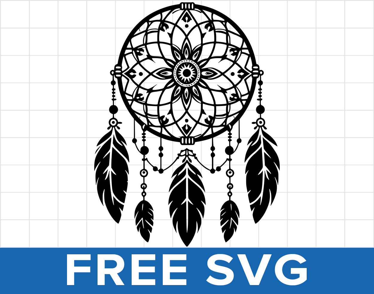Boho Dreamcatcher Svg