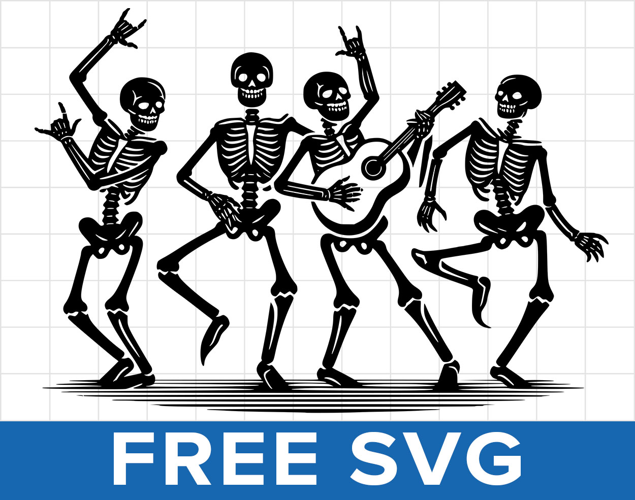 Dancing Skeletons Svg