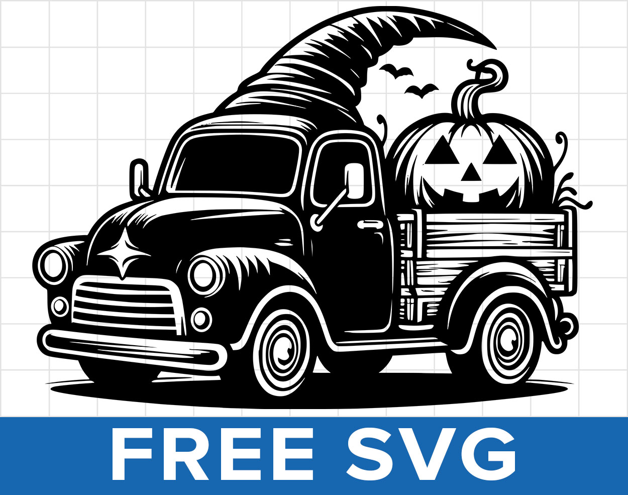 Fall Pumpkin Truck Svg