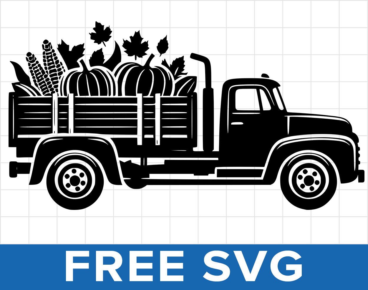 Fall Truck Svg - FreeSvgCut.org