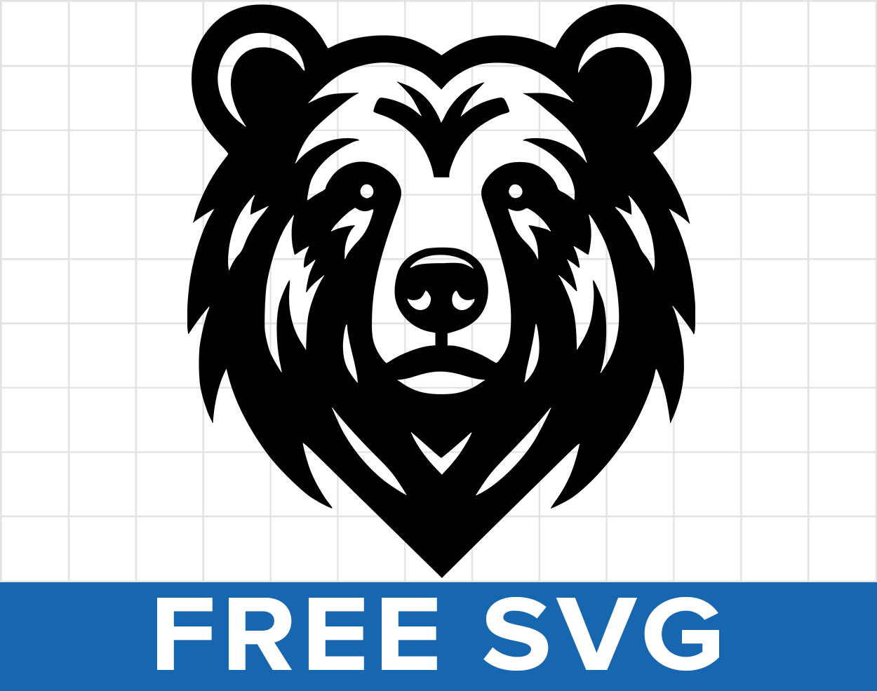 Free Bear Head Svg