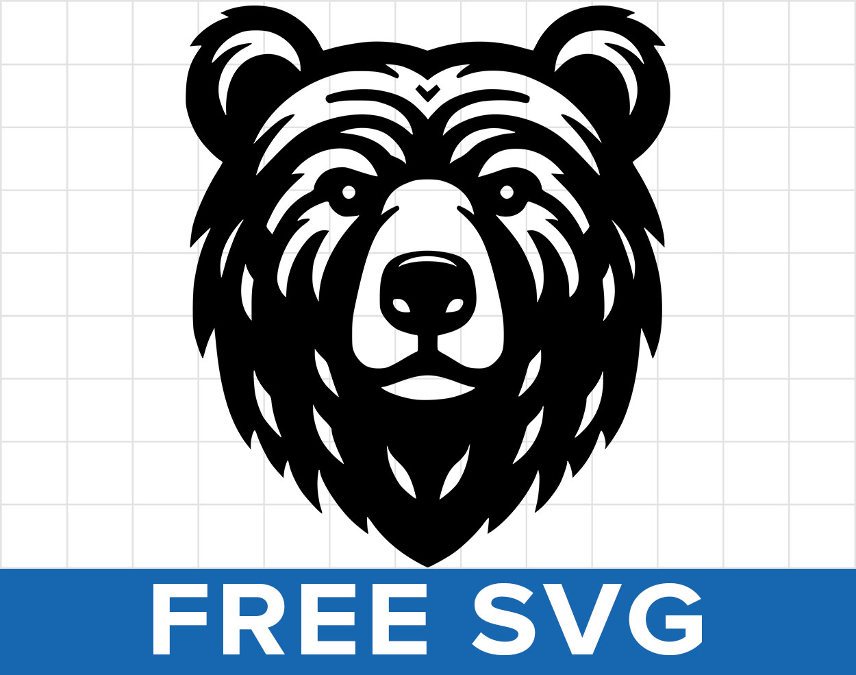 Free Bear Head Svg
