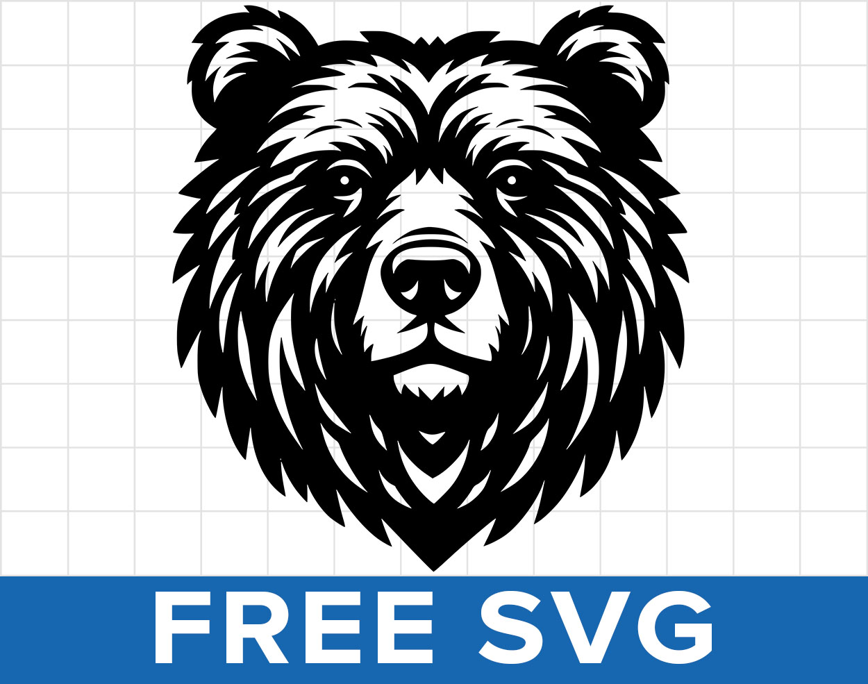 Free Bear Head Svg