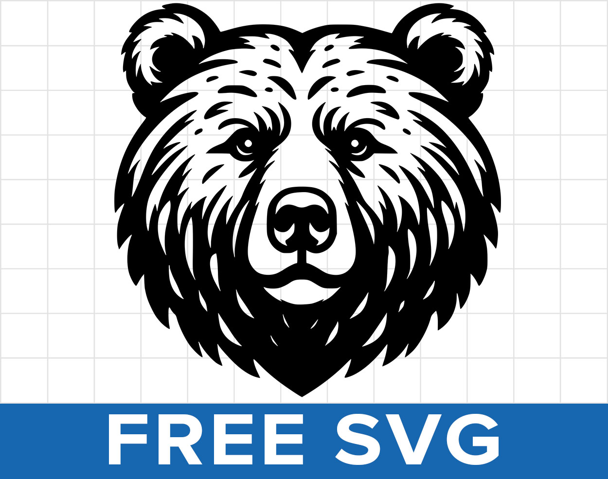 Free Bear Head Svg