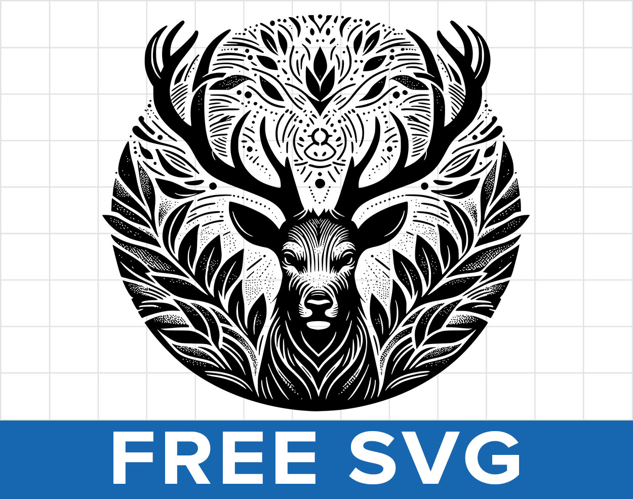 Free Deer Head Hunting SVG