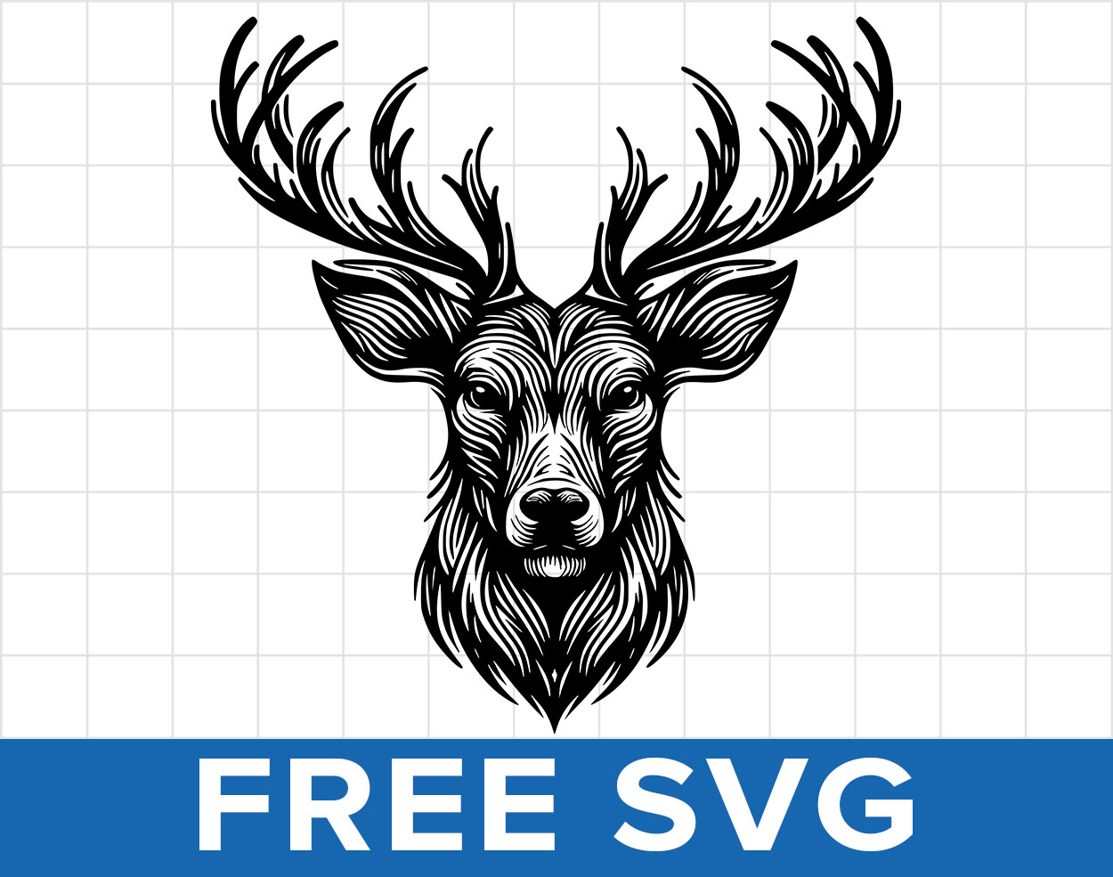 Free Deer Head SVG