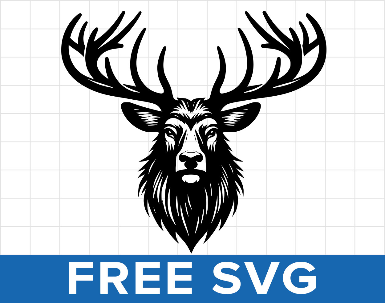 Free Deer Head Svg