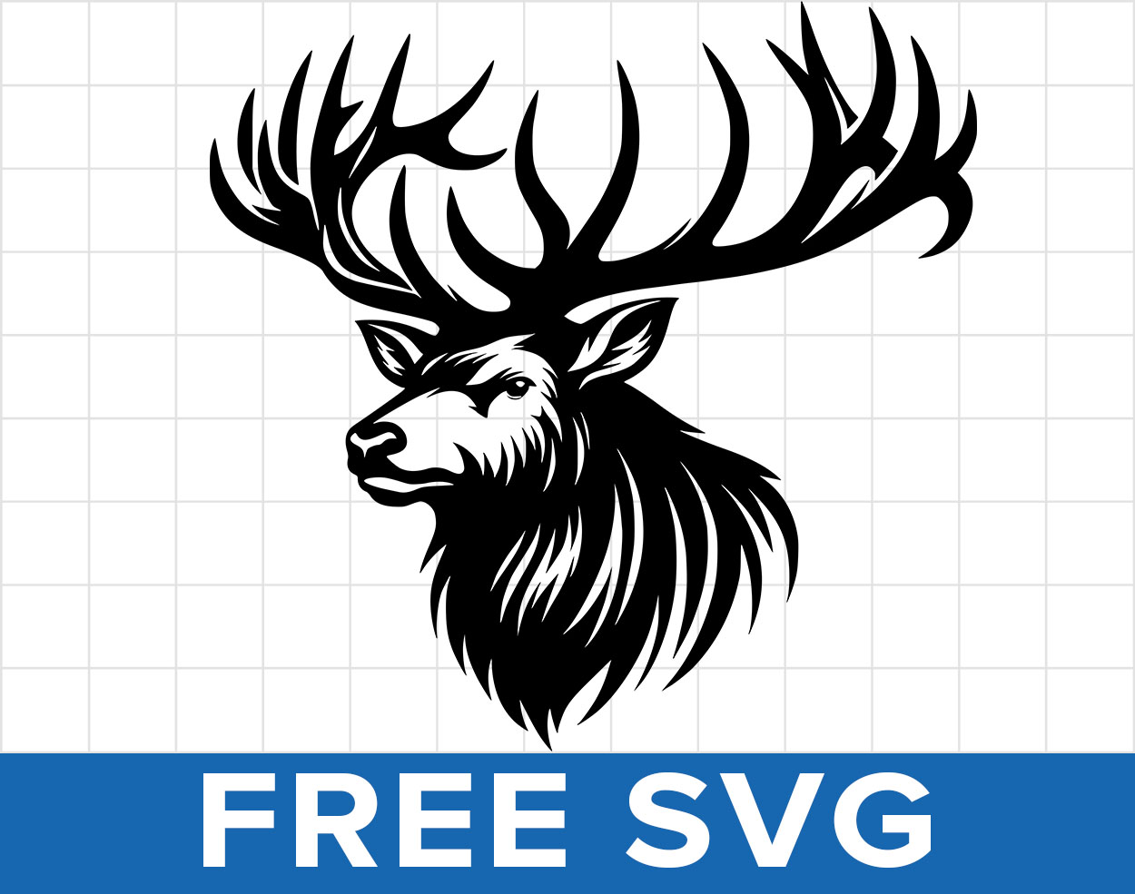 Free Deer Head Svg
