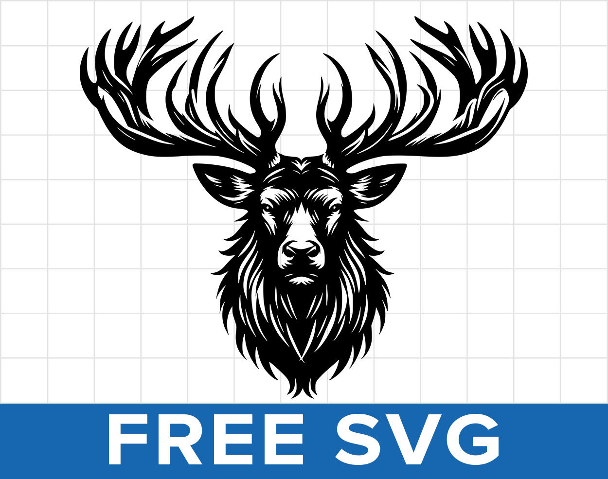 Free Deer Head Svg