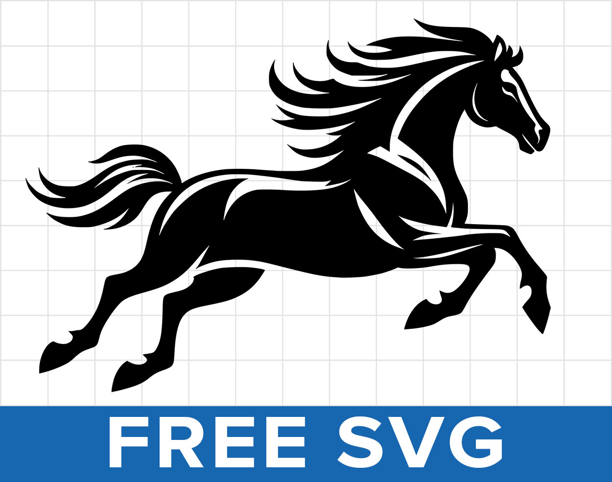 Free Galloping Horse Svg