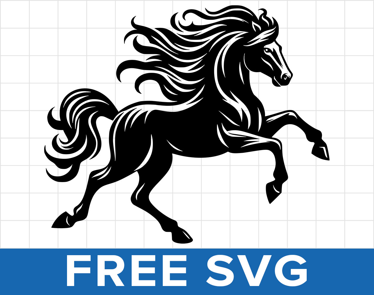 Free Galloping Horse Svg