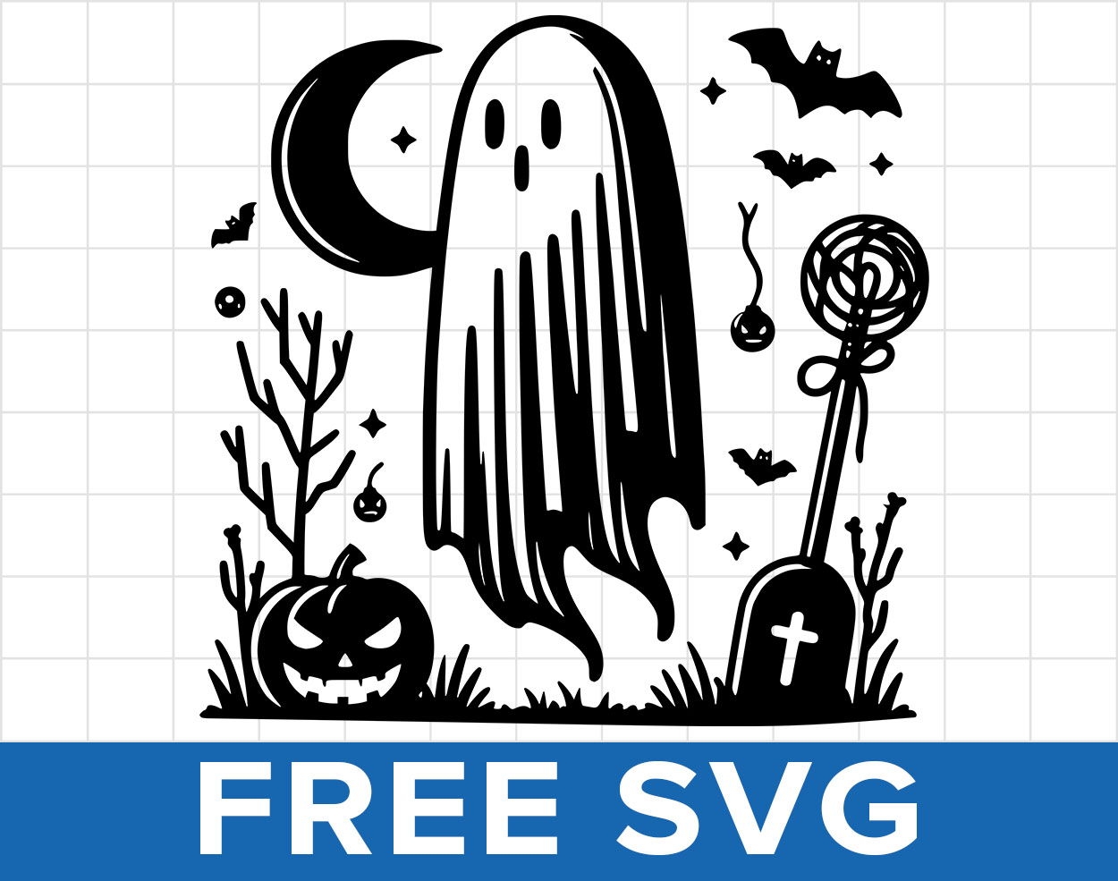 Free Halloween Ghost Svg