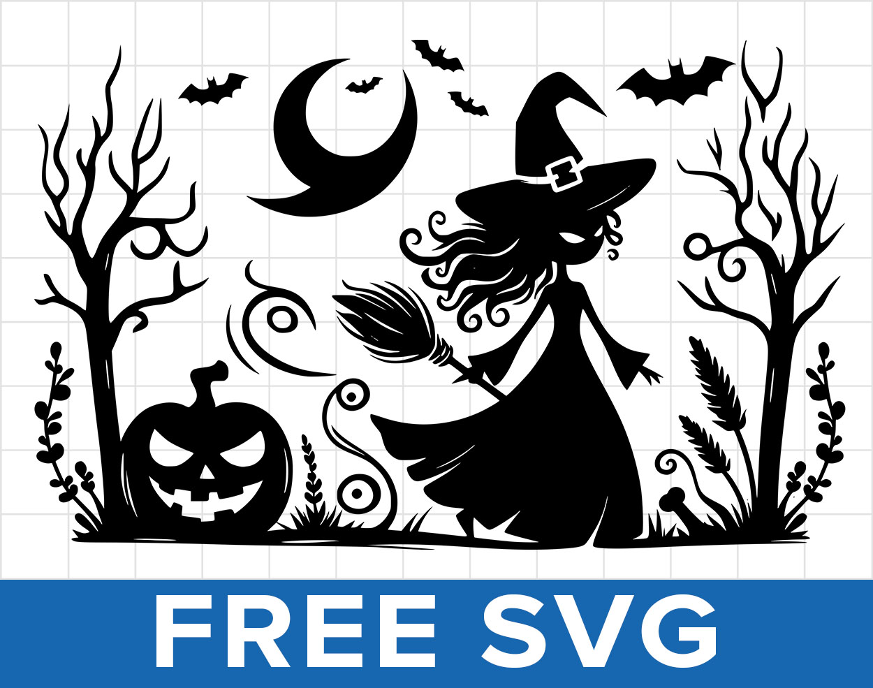 Free Halloween Witch Svg