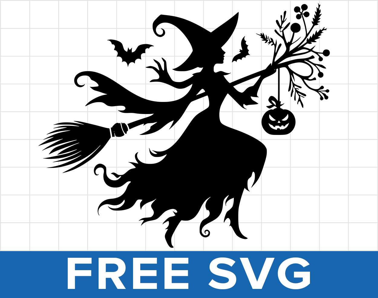 Free Halloween Witch Svg - FreeSvgCut.org