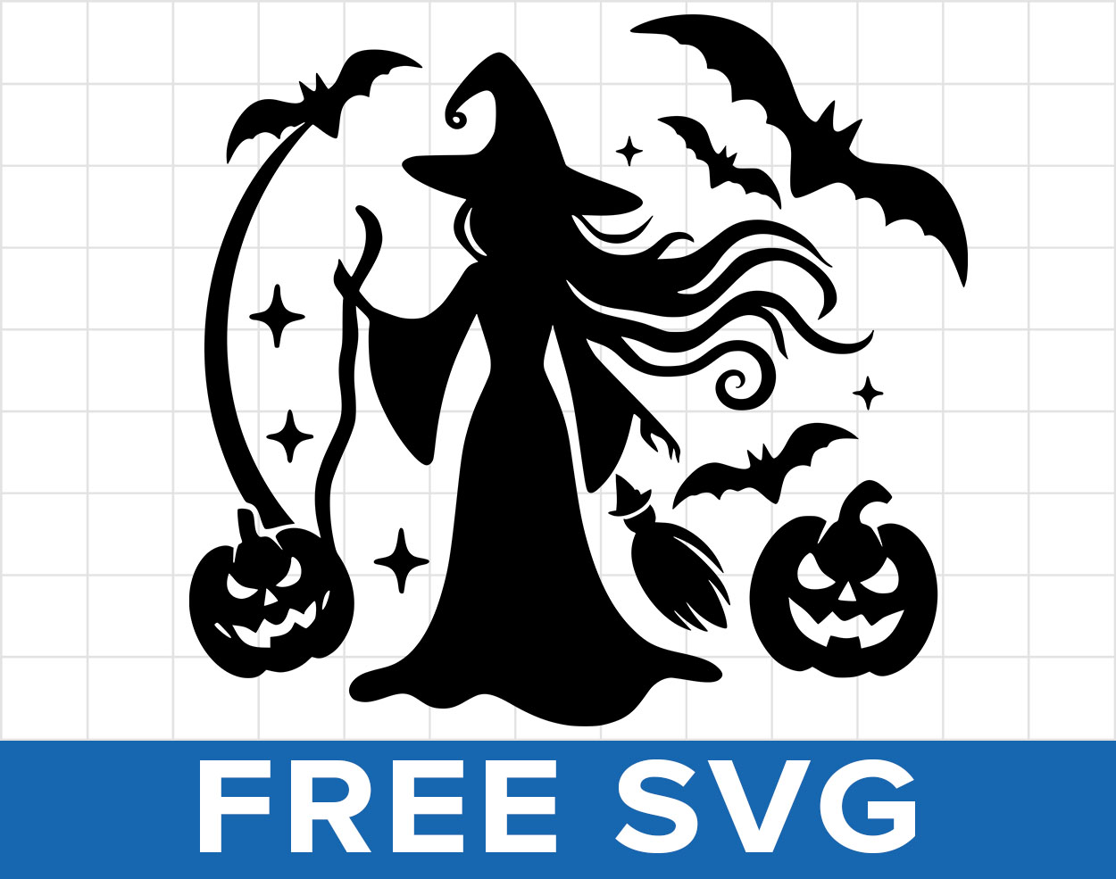 Free Halloween Witch Svg