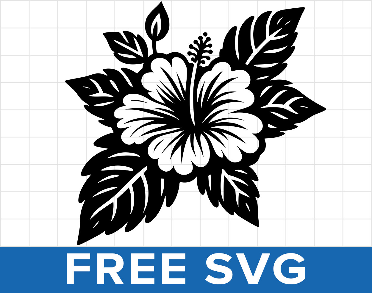 Free Hibiscus Flower Svg