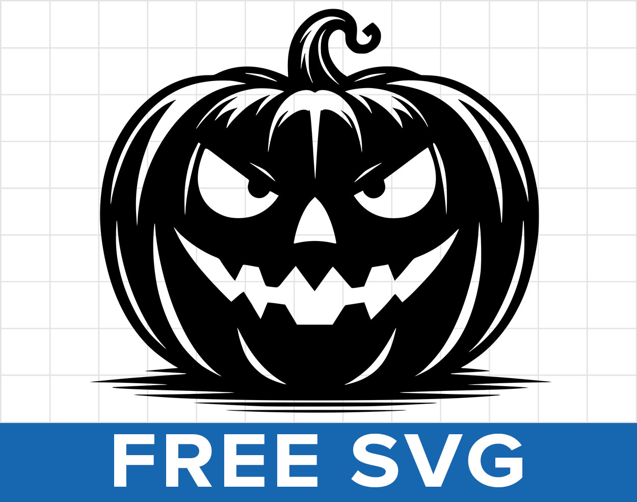 Free Scary Pumpkin Halloween Svg