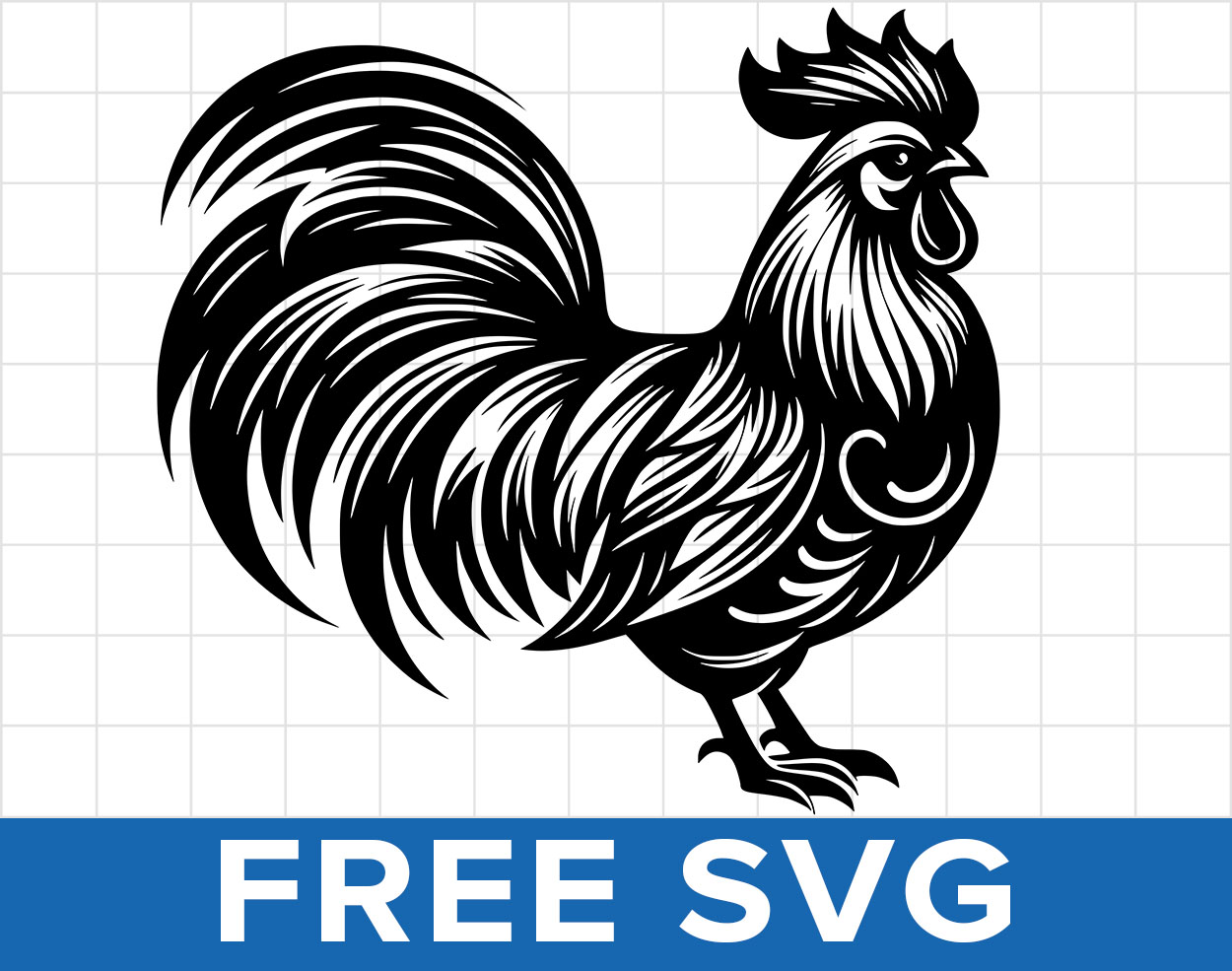 Rooster Vector Svg