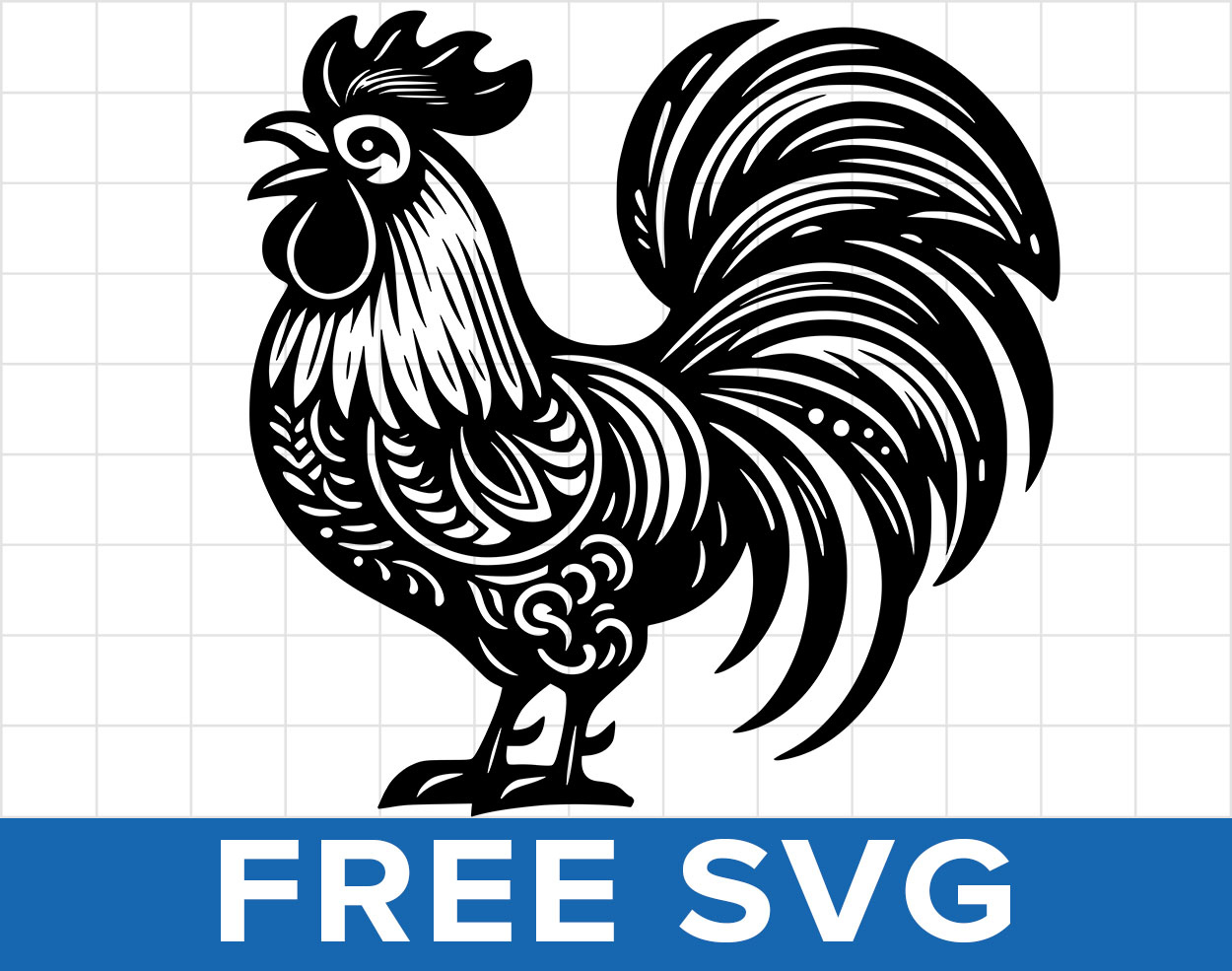 Rooster Vector Svg
