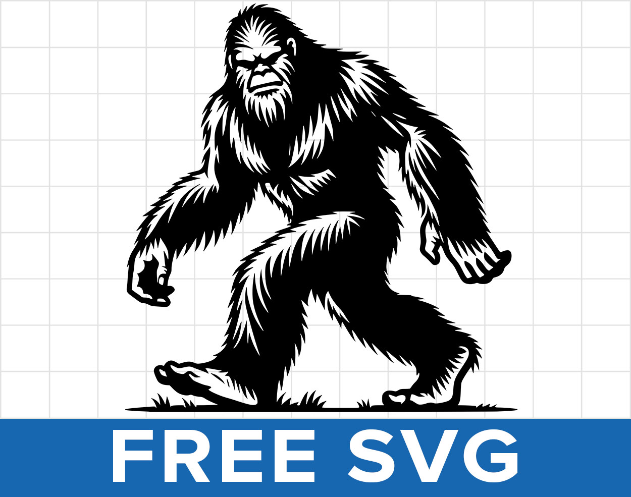 Bigfoot Yeti Sasquatch Svg
