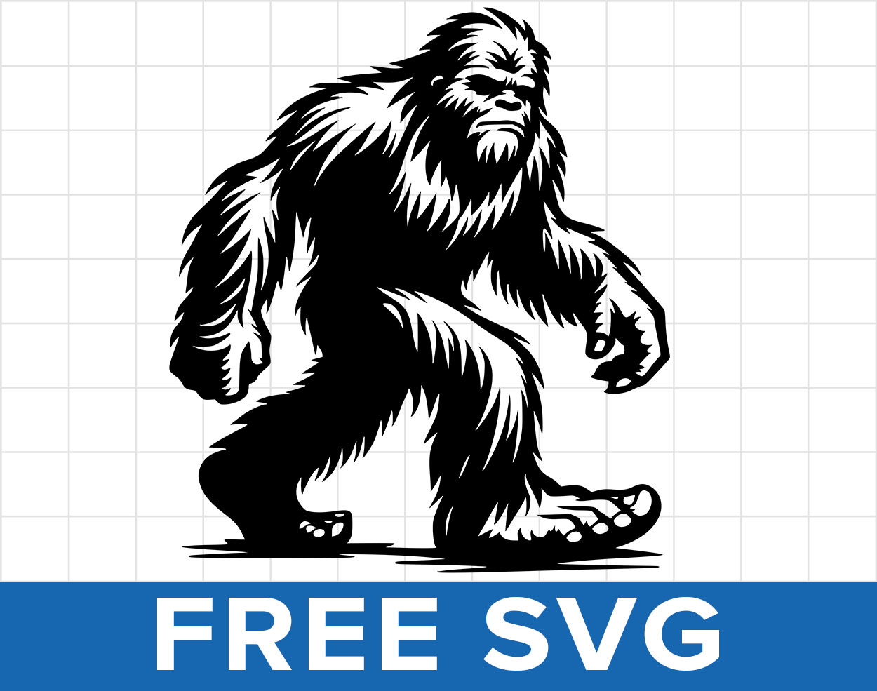 Bigfoot Yeti Sasquatch Svg