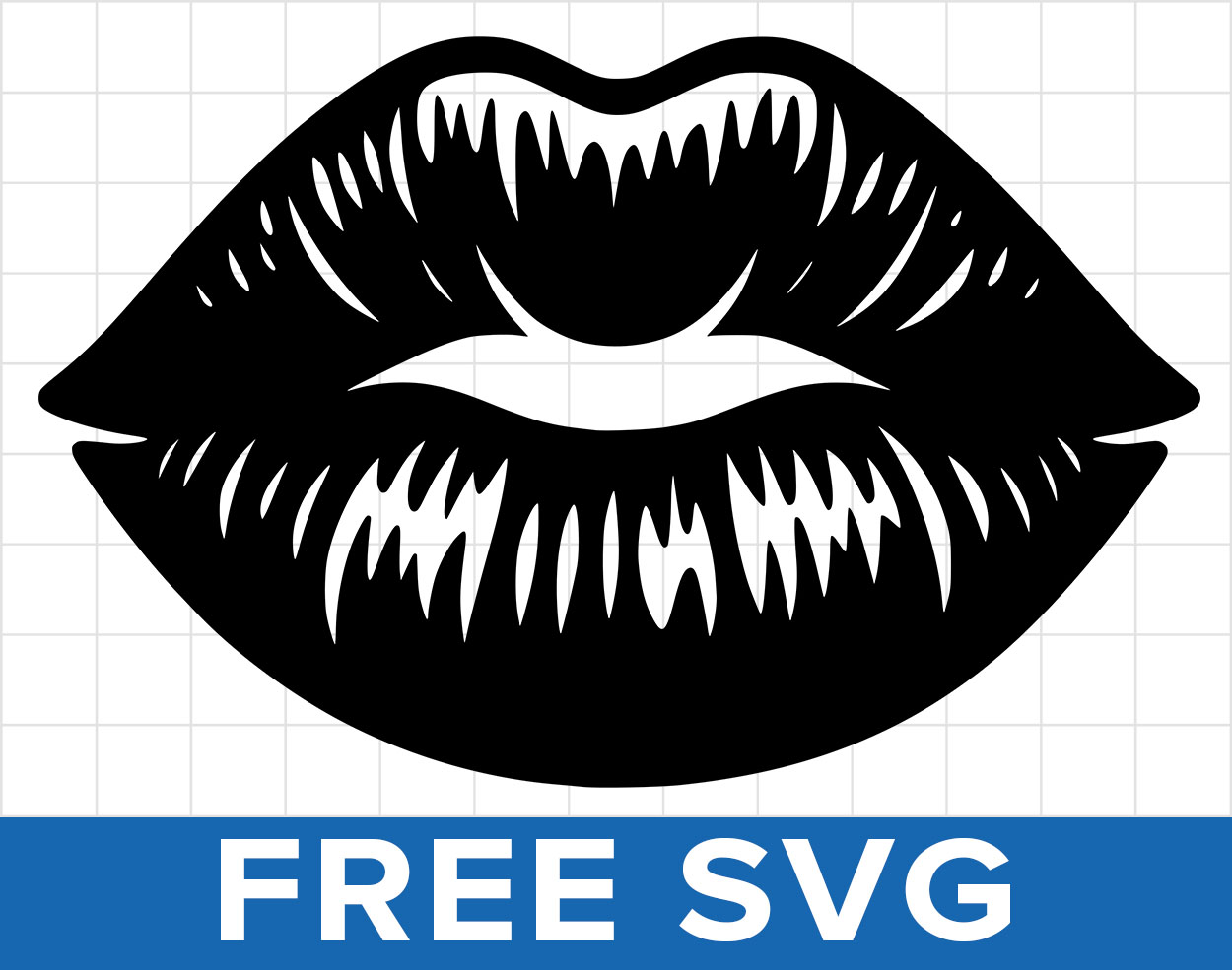 Lips Kiss Svg